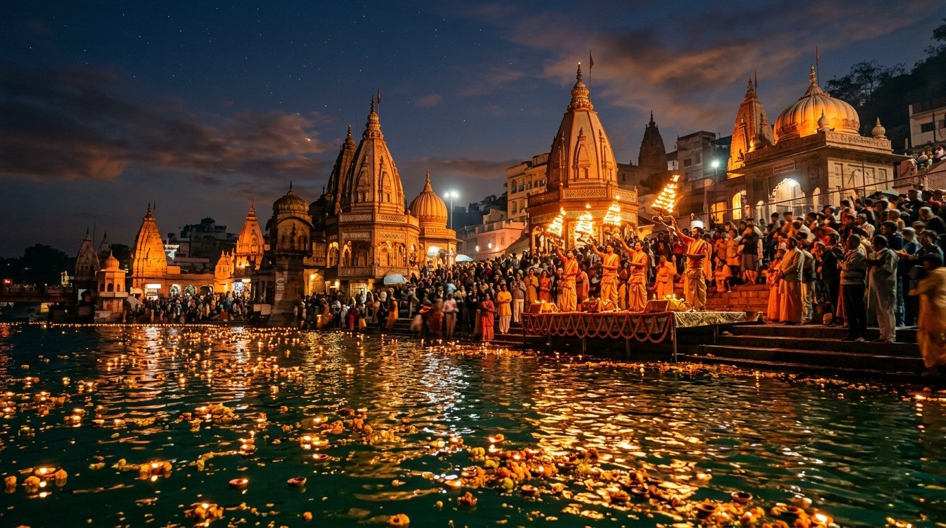 Haridwar Ganga Aarti at Twilight